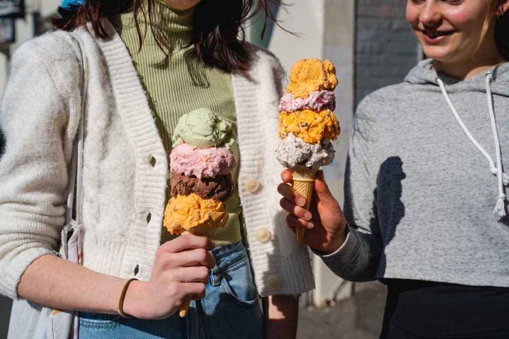 Huge ice creams from Rob Roy Ice Cream