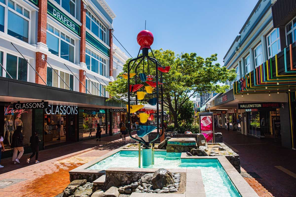 The Bucket Fountain on Cuba Street